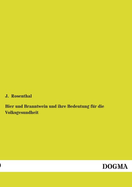 Produktbild: Bier und Branntwein und ihre Bedeutung f&uuml;r die Volksgesundheit