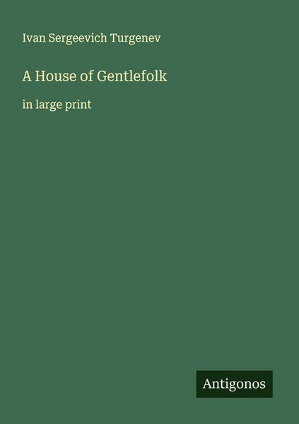 Produktbild: A House of Gentlefolk