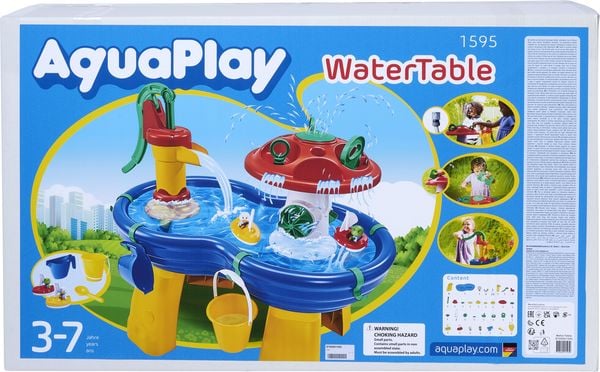 Produktbild: BIG 8700001595 - AquaPlay WaterTable, Wasser-Spieltisch mit Handpumpe und Zubeh&ouml;r