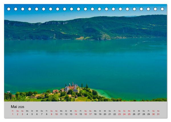 Produktbild: Streifzug durch Savoyen (Tischkalender 2026 DIN A5 quer), CALVENDO Monatskalender