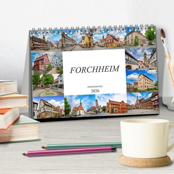 Produktbild: Forchheim Impressionen (Tischkalender 2026 DIN A5 quer), CALVENDO Monatskalender