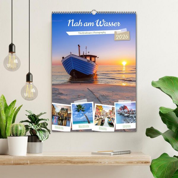 Produktbild: Nah am Wasser (Wandkalender 2026 DIN A2 hoch), CALVENDO Monatskalender