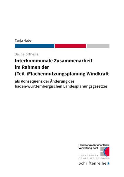 Produktbild: Interkommunale Zusammenarbeit im Rahmen der (Teil-)Fl&auml;chennutzungsplanung Windkraft