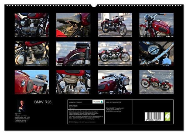 Produktbild: BMW R26 (hochwertiger Premium Wandkalender 2025 DIN A2 quer), Kunstdruck in Hochglanz