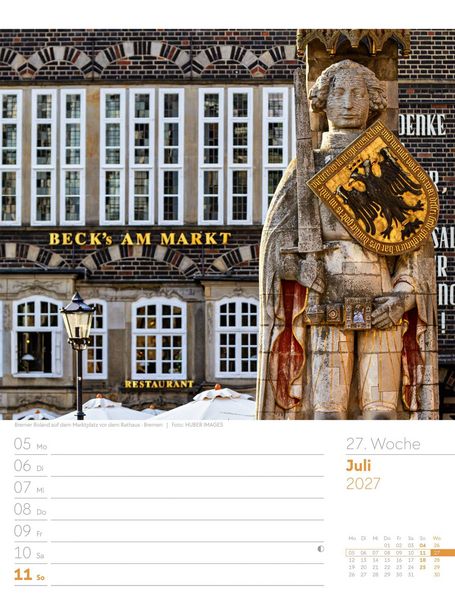Produktbild: Malerisches Deutschland Wochenplaner Kalender 2027