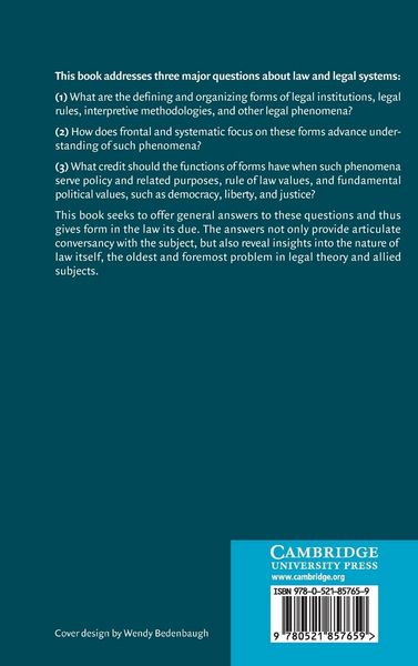 Produktbild: Form and Function in a Legal System