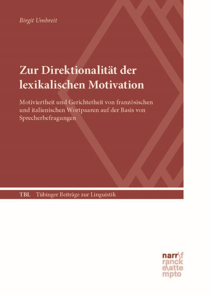 Produktbild: Zur Direktionalit&auml;t der lexikalischen Motivation