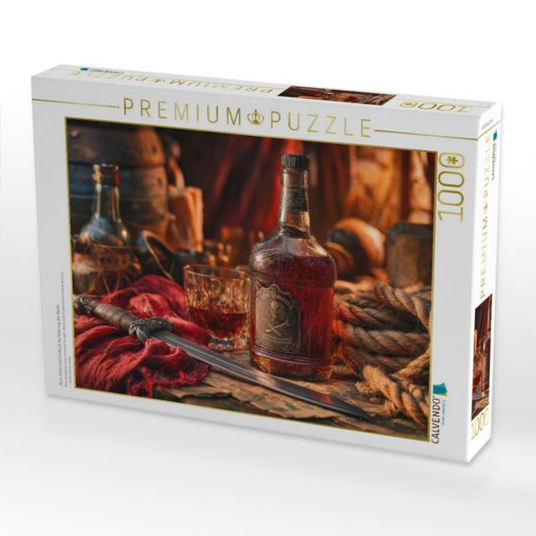 Produktbild: CALVENDO Puzzle Rum, Stahl und S&uuml;nde ist die W&auml;hrung der Nacht | 1000 Teile Lege-Gr&ouml;&szlig;e 64x48cm Foto-Puzzle f&uuml;r gl&uuml;ckliche Stunden
