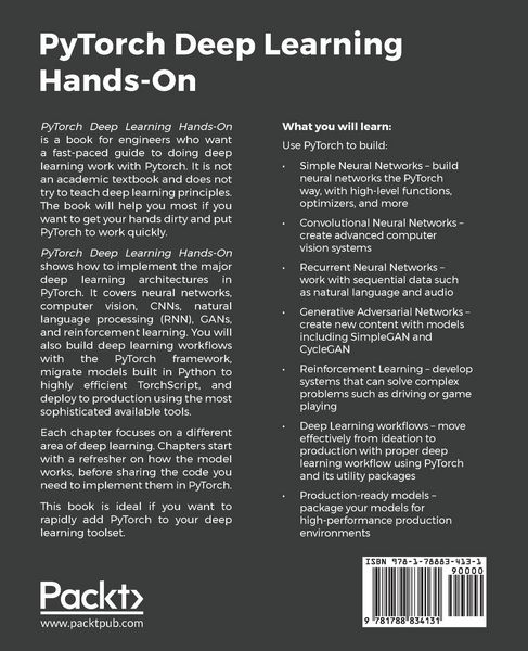 Produktbild: PyTorch Deep Learning Hands-On