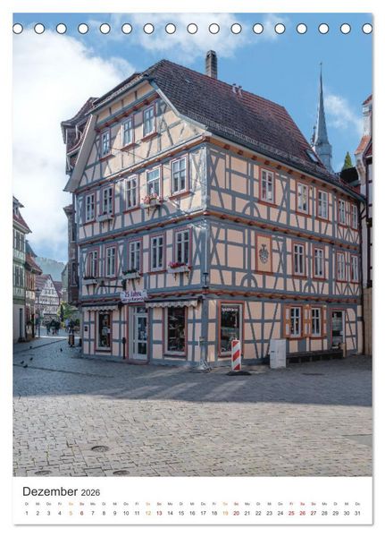 Produktbild: Kurort Schmalkalden (Tischkalender 2026 DIN A5 hoch), CALVENDO Monatskalender