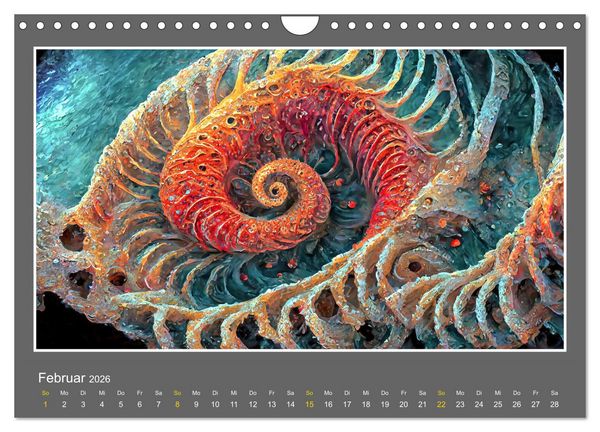 Produktbild: Strukturvisionen (Wandkalender 2026 DIN A4 quer), CALVENDO Monatskalender