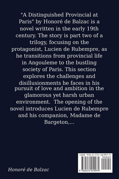 Produktbild: A Distinguished Provincial at Paris