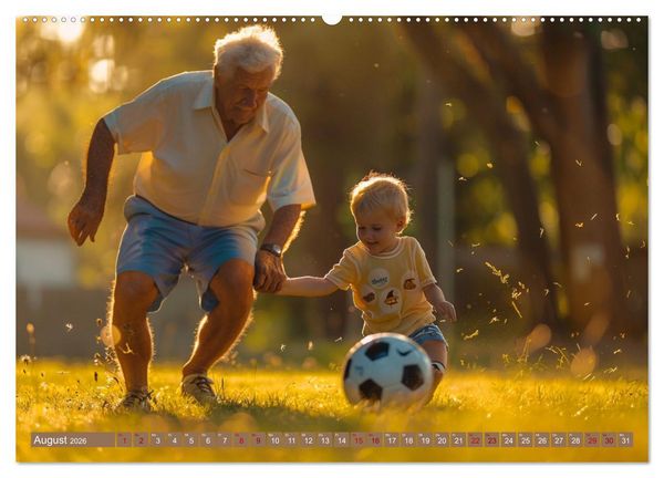 Produktbild: Fu&szlig;ball im Blut (Wandkalender 2026 DIN A2 quer), CALVENDO Monatskalender
