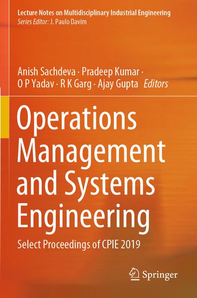 Produktbild: Operations Management and Systems Engineering