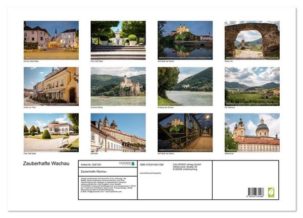 Produktbild: Zauberhafte Wachau (Wandkalender 2026 DIN A2 quer), CALVENDO Monatskalender