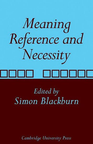 Produktbild: Meaning, Reference and Necessity