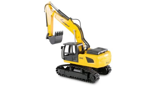 Produktbild: AMEWI 2-in-1 Tieflader/Bagger-Set G836E/G041E 1:24 RTR