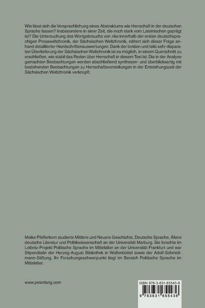 Produktbild: Zur Semantik von &laquo;rike&raquo; in der S&auml;chsischen Weltchronik