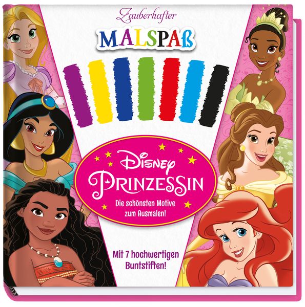 Produktbild: Disney Prinzessin: Zauberhafter Malspa&szlig; &ndash; Die sch&ouml;nsten Motive zum Ausmalen