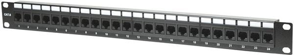 'Intellinet 520959 24 Port Netzwerk-Patchpanel 483mm (19') CAT 6 1 HE Bestückt'