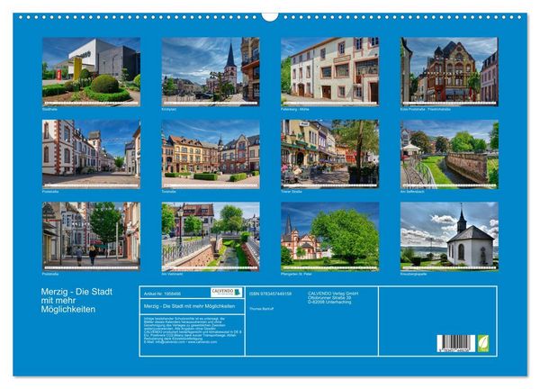 Produktbild: Merzig - Die Stadt mit mehr M&ouml;glichkeiten (Wandkalender 2026 DIN A2 quer), CALVENDO Monatskalender