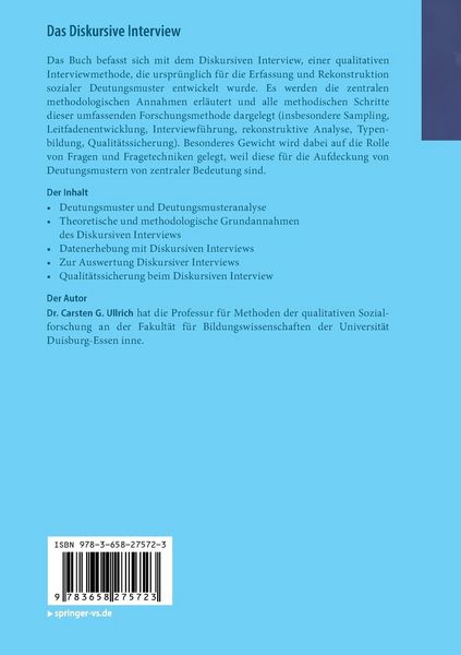 Produktbild: Das Diskursive Interview