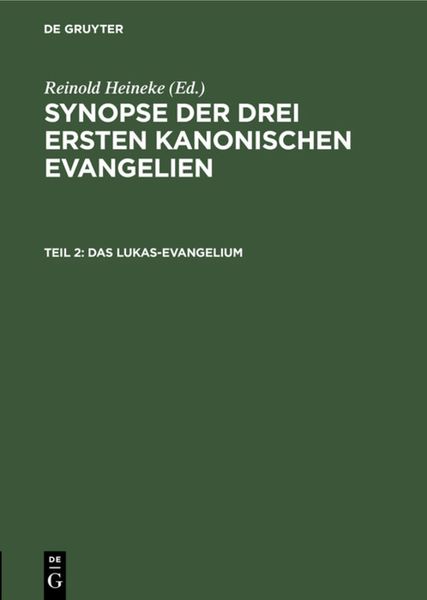 Produktbild: Das Lukas-Evangelium
