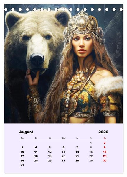 Produktbild: Magische Reise zu mystischen Wesen. Keltische Fantasie-Gestalten (Tischkalender 2026 DIN A5 hoch), CALVENDO Monatskalender