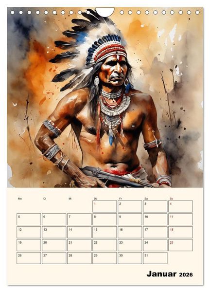 Produktbild: Indianische Kultur (Wandkalender 2026 DIN A4 hoch), CALVENDO Monatskalender