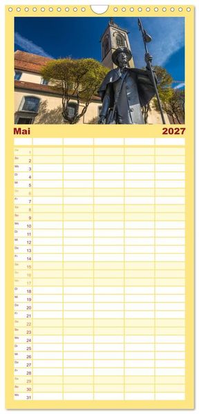 Produktbild: Familienplaner 2027 - Pfullendorf - die Perle im Linzgau mit 5 Spalten (Wandkalender, 21 x 45 cm) CALVENDO