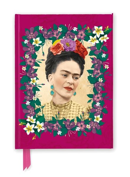 Produktbild: Premium Notizbuch DIN A5: Frida Kahlo, Dunkles Pink