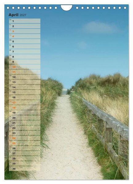 Produktbild: Zwischen D&uuml;nen und Watt / Geburtstagskalender (Wandkalender 2027 DIN A4 hoch), CALVENDO Monatskalender