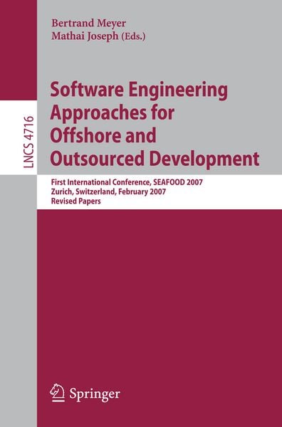 Produktbild: Software Engineering Approaches for Offshore and Outsourced Development