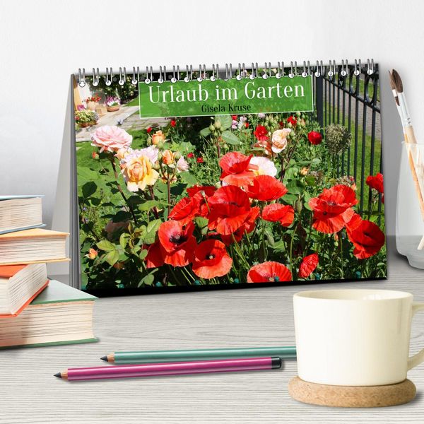Produktbild: Urlaub im Garten (Tischkalender 2026 DIN A5 quer), CALVENDO Monatskalender