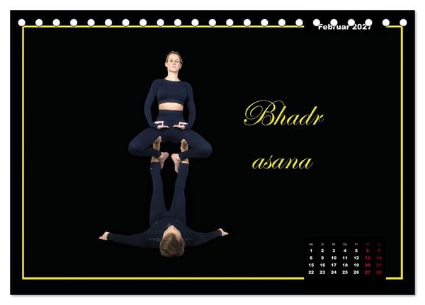 Produktbild: Yoga - Asana (Tischkalender 2027 DIN A5 quer), CALVENDO Monatskalender