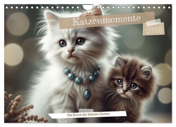 Produktbild: Katzenmomente (Wandkalender 2026 DIN A4 quer), CALVENDO Monatskalender