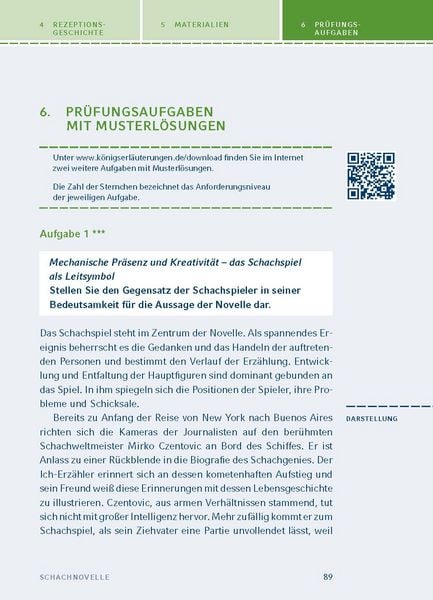 Produktbild: Schachnovelle von Stefan Zweig