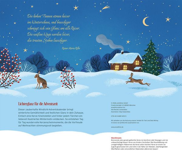 Produktbild: Windlicht-Adventskalender Lichterglanz