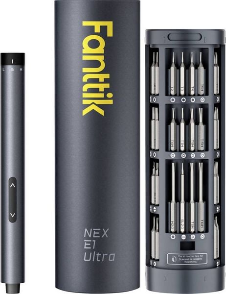 Produktbild: Fanttik 50 in 1 E1 Ultra Akku-Schraubendreher 3.7 V 350 mAh Li-Ion inkl. Aufbewahrungsbox, inkl. Akku-Lampe