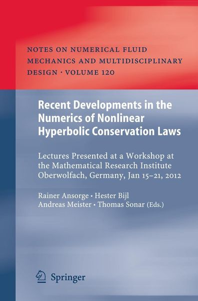 Produktbild: Recent Developments in the Numerics of Nonlinear Hyperbolic Conservation Laws