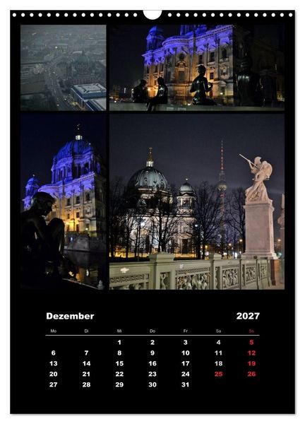 Produktbild: BERLIN / vertikal (Wandkalender 2027 DIN A3 hoch), CALVENDO Monatskalender