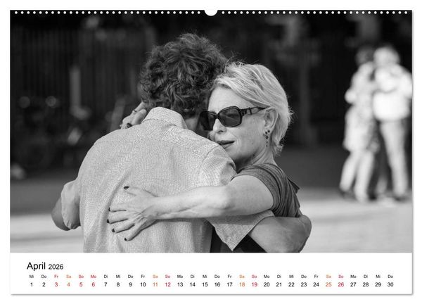 Produktbild: Tango Argentino - Paare beim Tanz auf &ouml;ffentlichen Pl&auml;tzen (Wandkalender 2026 DIN A2 quer), CALVENDO Monatskalender