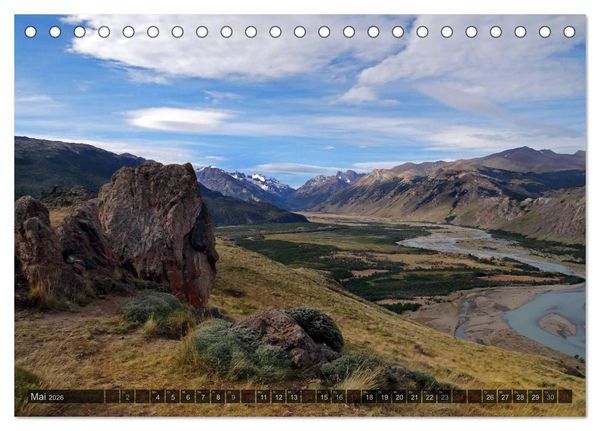 Produktbild: Argentinien und Chile - vom Regenwald bis Feuerland (Tischkalender 2026 DIN A5 quer), CALVENDO Monatskalender