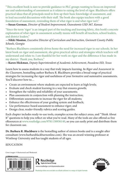 Produktbild: Rigor and Assessment in the Classroom