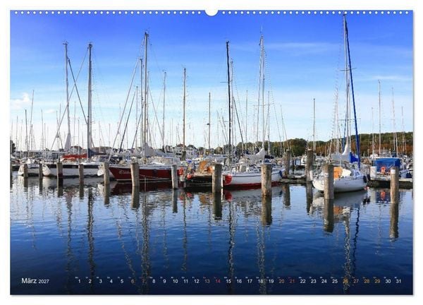 Produktbild: YACHTH&Auml;FEN AN DER OSTSEE (Wandkalender 2027 DIN A2 quer), CALVENDO Monatskalender