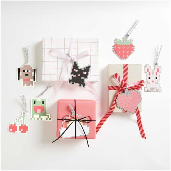 Produktbild: Geschenkanh&auml;nger Futschikato, Pixel, , 8 Stk, 11 x 11,5 cm