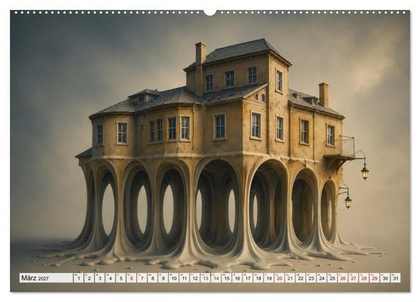 Produktbild: Fantastische Illusionen - Mystischer Kunstkalender (hochwertiger Premium Wandkalender 2027 DIN A2 quer), Kunstdruck in Hochglanz