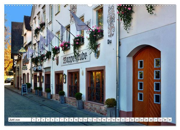 Produktbild: Erbach - Die Odenw&auml;lder Residenzstadt (hochwertiger Premium Wandkalender 2026 DIN A2 quer), Kunstdruck in Hochglanz