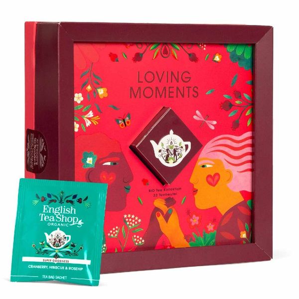 Produktbild: BIO Tee Kollektion "Loving Moments", Tee Geschenk f&uuml;r besondere Anl&auml;sse, 4 Sorten, 32 Teebeutel