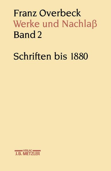 Produktbild: Franz Overbeck: Werke und Nachla&szlig;